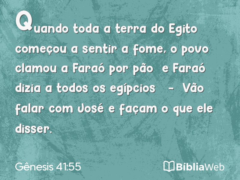 Gênesis 41:55 em imagem para compartilhar