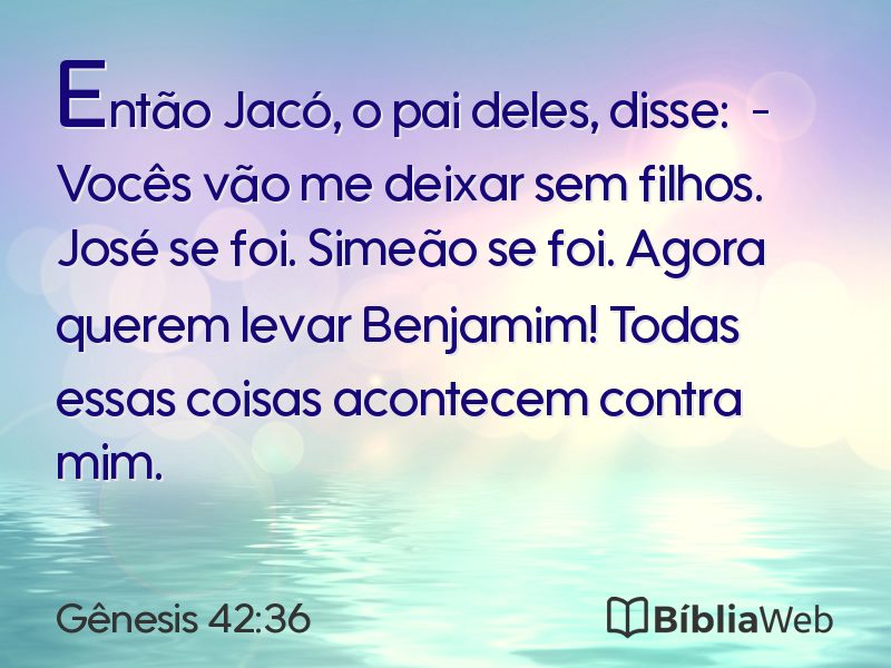 Gênesis 42:36 em imagem para compartilhar
