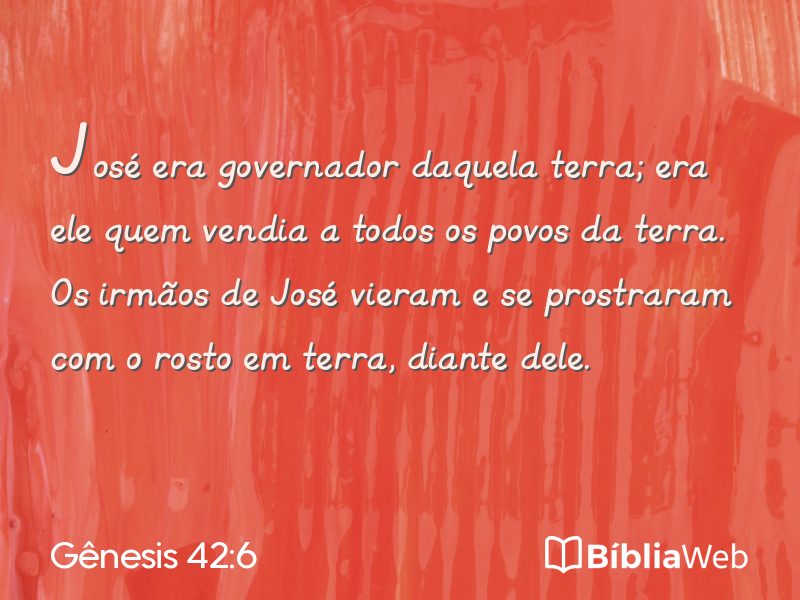 Gênesis 42:6 em imagem para compartilhar