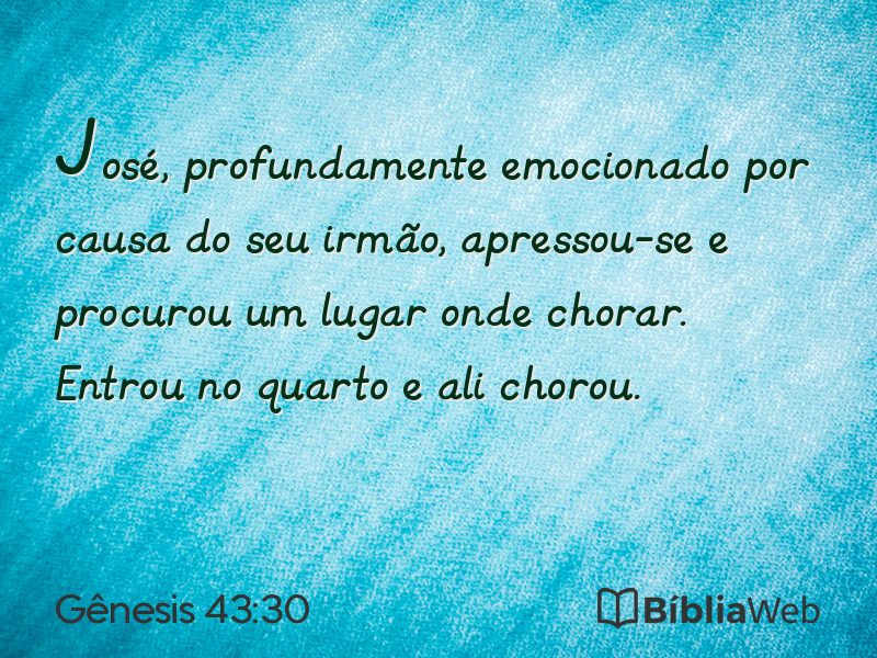 Gênesis 43:30 em imagem para compartilhar