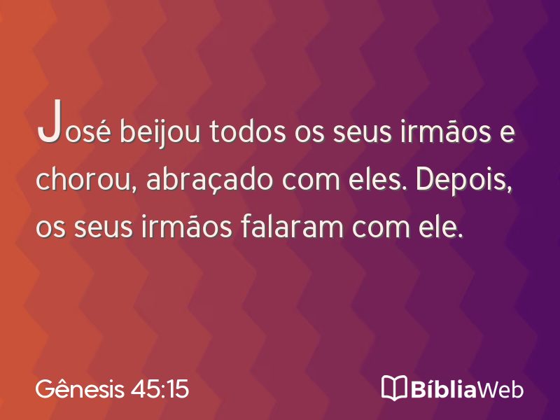 Gênesis 45:15 em imagem para compartilhar