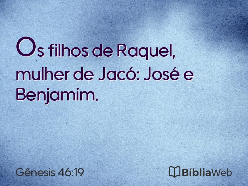 Gênesis 46:19 em imagem para compartilhar