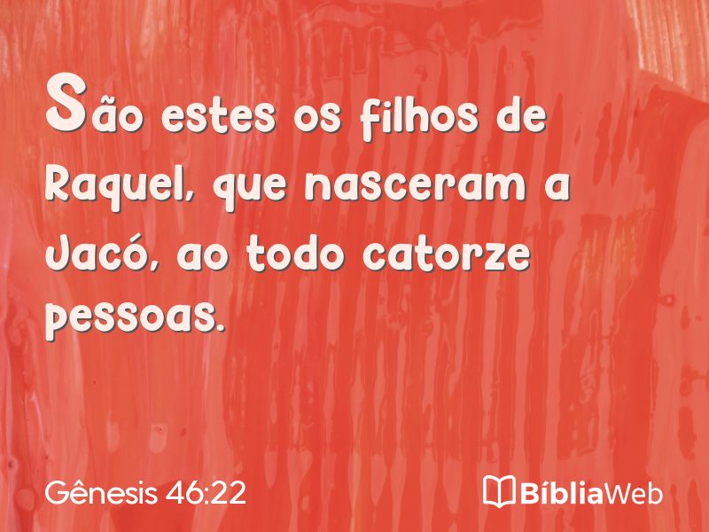 Gênesis 46:22 em imagem para compartilhar