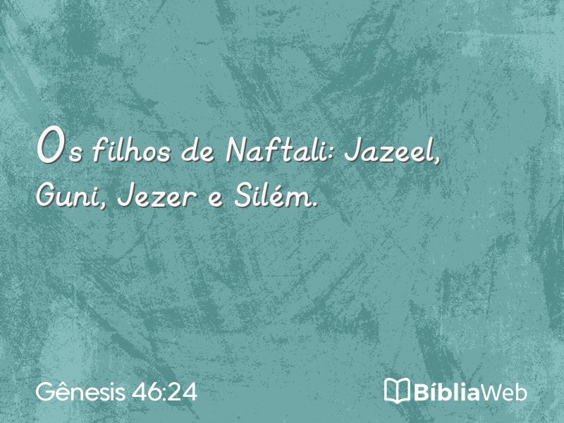 Gênesis 46:24 em imagem para compartilhar