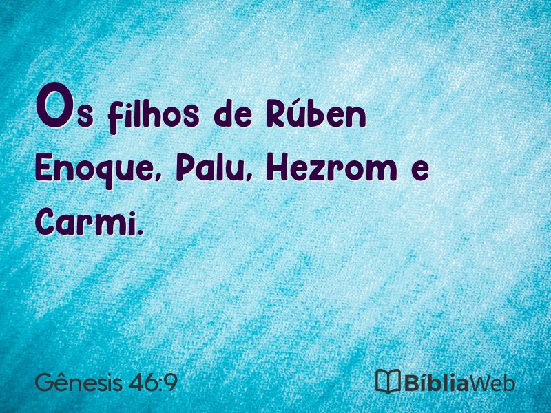 Gênesis 46:9 em imagem para compartilhar