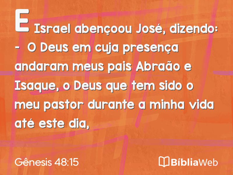 Gênesis 48:15 em imagem para compartilhar