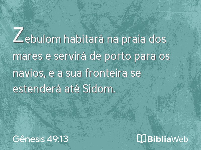 Gênesis 49:13 em imagem para compartilhar