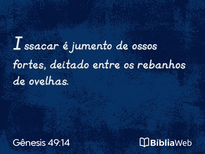 Gênesis 49:14 em imagem para compartilhar