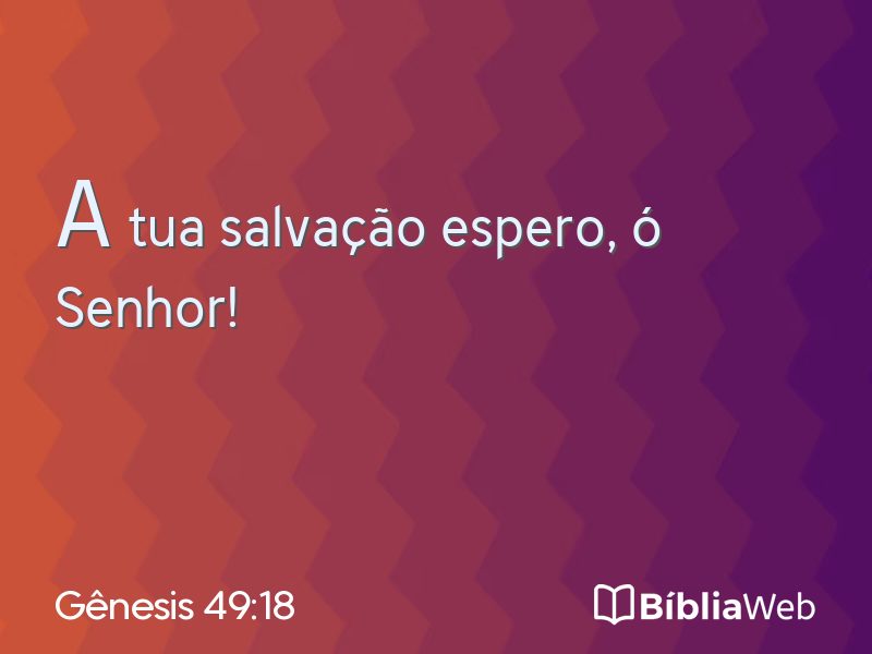 Gênesis 49:18 em imagem para compartilhar