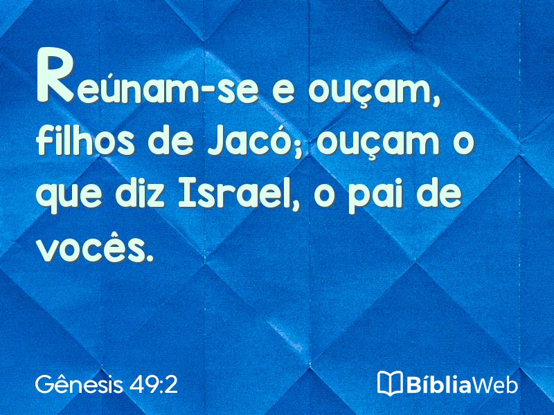Gênesis 49:2 em imagem para compartilhar