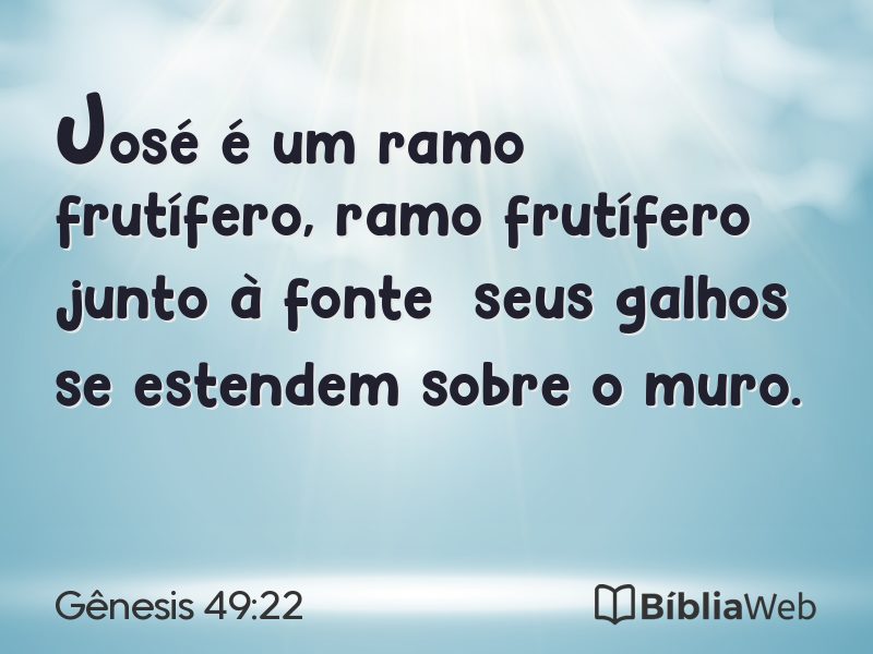 Gênesis 49:22 em imagem para compartilhar