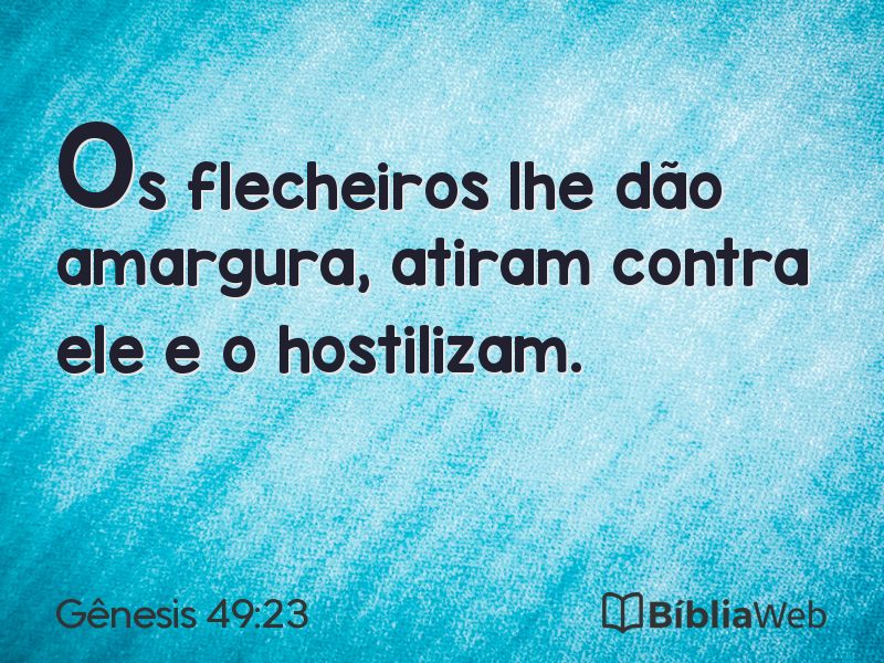 Gênesis 49:23 em imagem para compartilhar