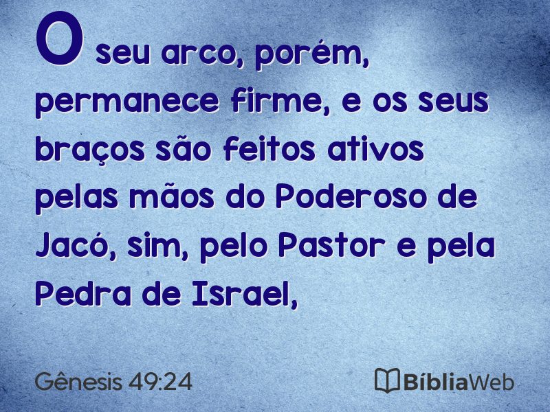 Gênesis 49:24 em imagem para compartilhar