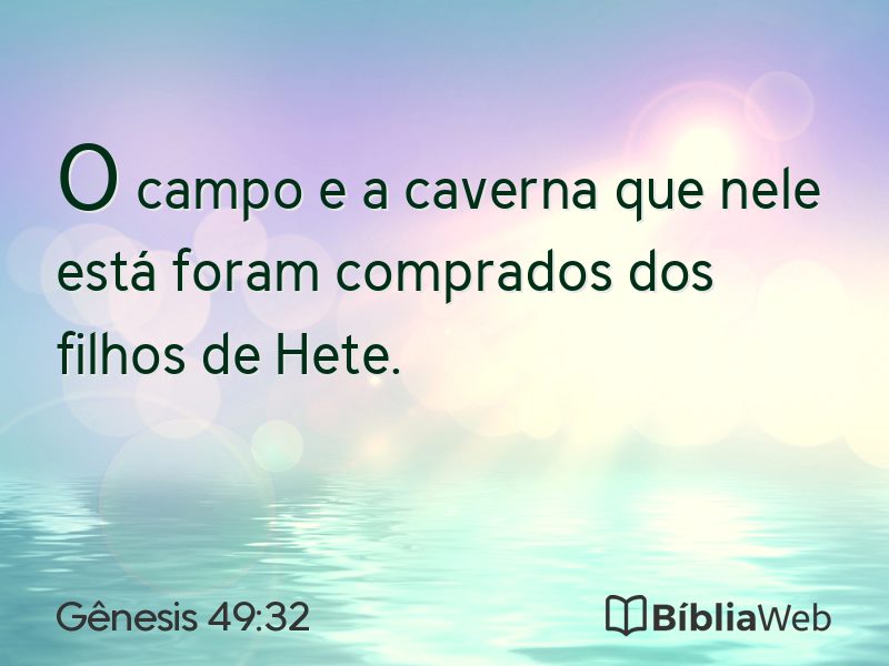 Gênesis 49:32 em imagem para compartilhar