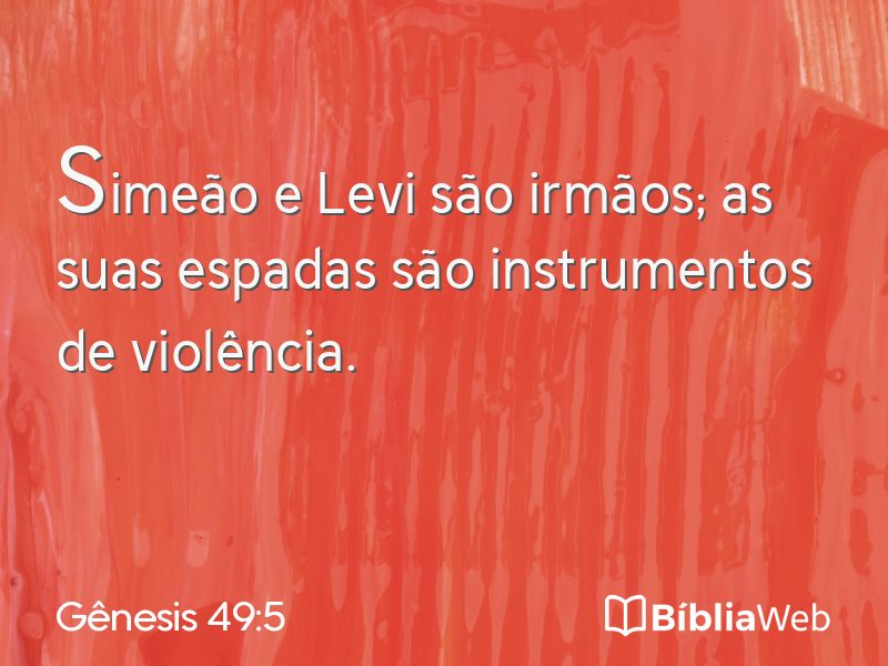 Gênesis 49:5 em imagem para compartilhar
