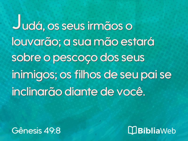 Gênesis 49:8 em imagem para compartilhar