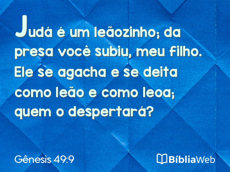 Gênesis 49:9 em imagem para compartilhar