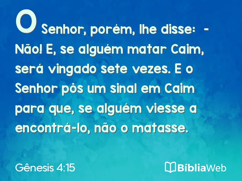 Gênesis 4:15 em imagem para compartilhar