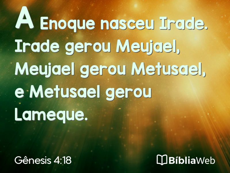 Gênesis 4:18 em imagem para compartilhar