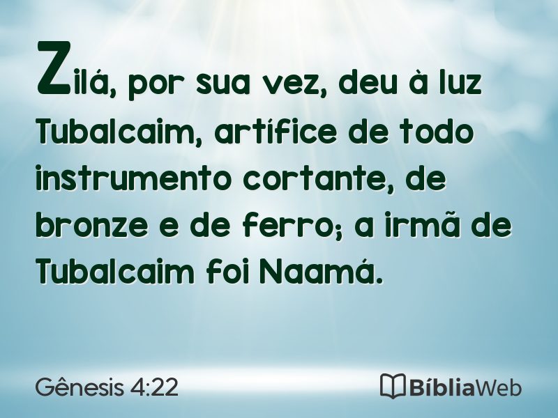 Gênesis 4:22 em imagem para compartilhar