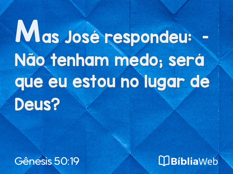 Gênesis 50:19 em imagem para compartilhar