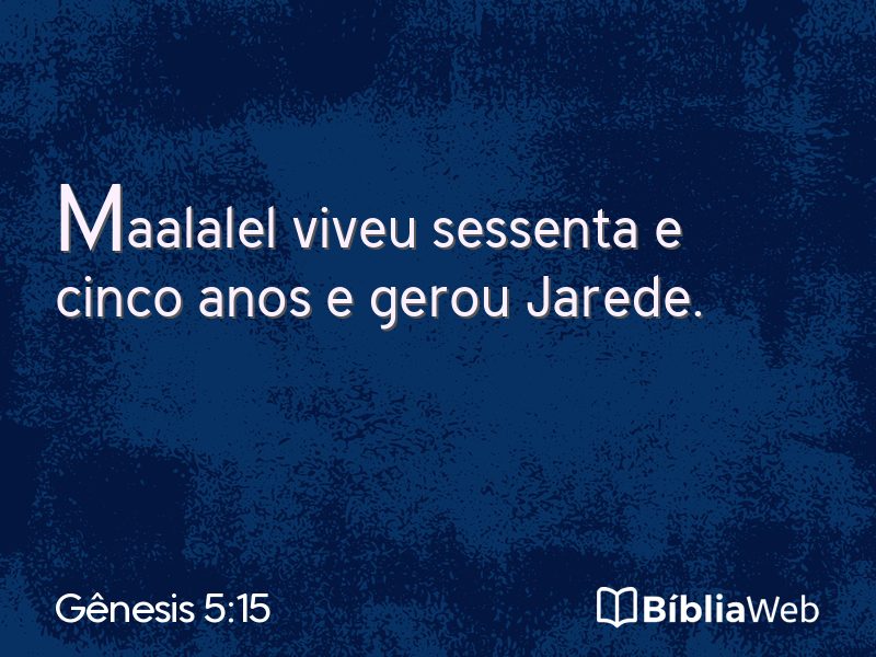 Gênesis 5:15 em imagem para compartilhar