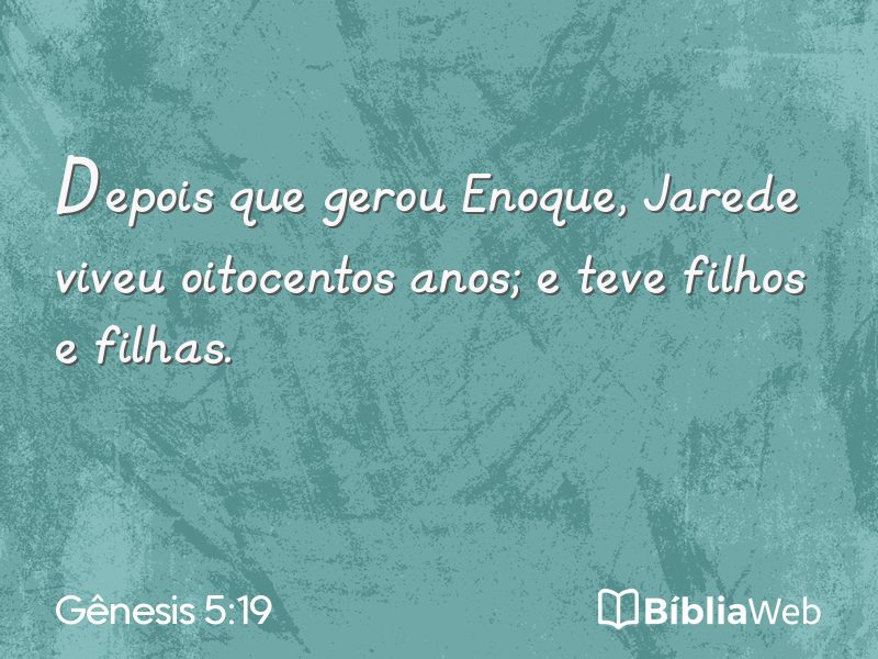Gênesis 5:19 em imagem para compartilhar