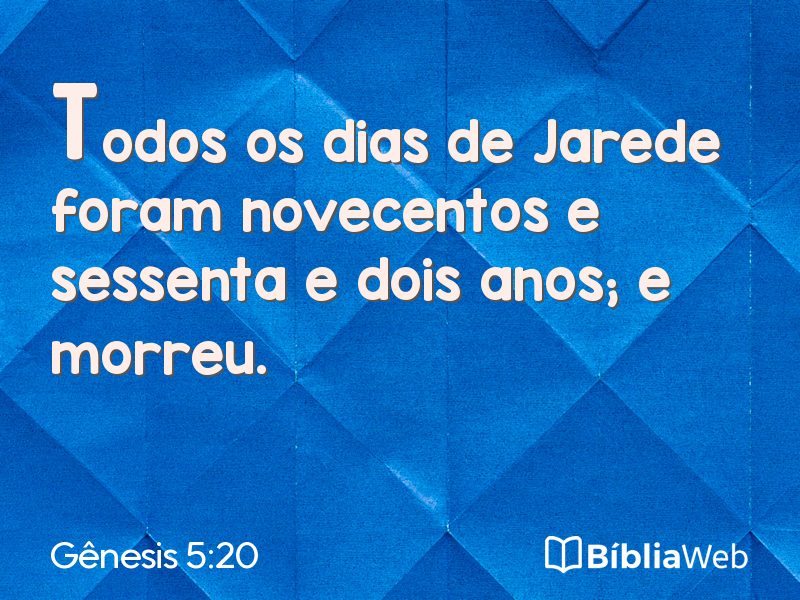 Gênesis 5:20 em imagem para compartilhar