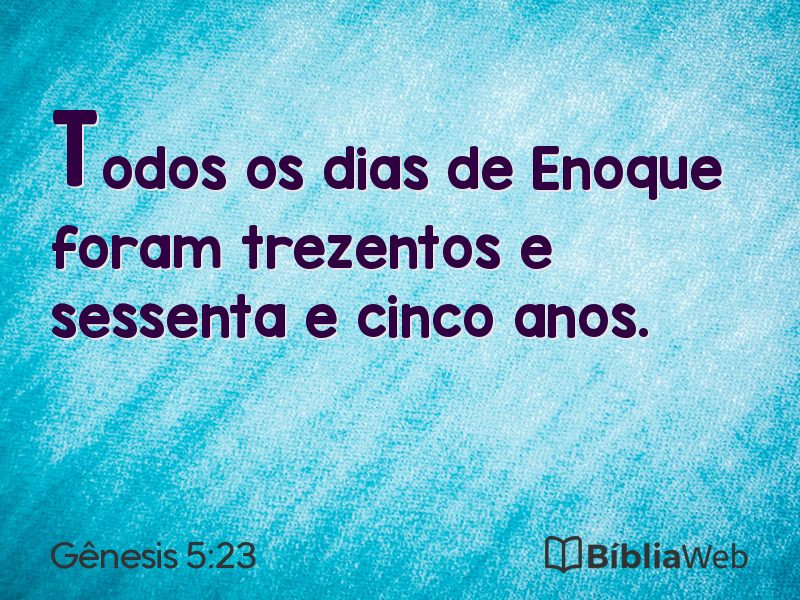 Gênesis 5:23 em imagem para compartilhar