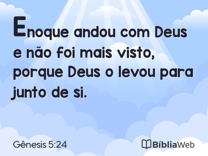 Gênesis 5:24 em imagem para compartilhar