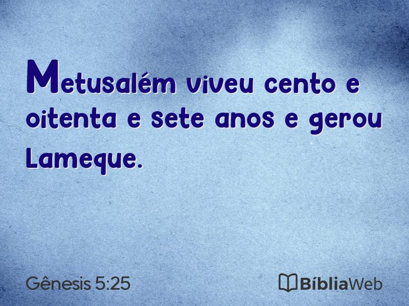 Gênesis 5:25 em imagem para compartilhar
