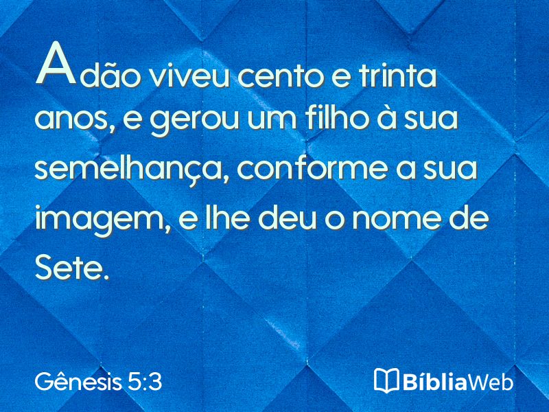 Gênesis 5:3 em imagem para compartilhar