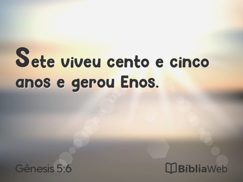 Gênesis 5:6 em imagem para compartilhar
