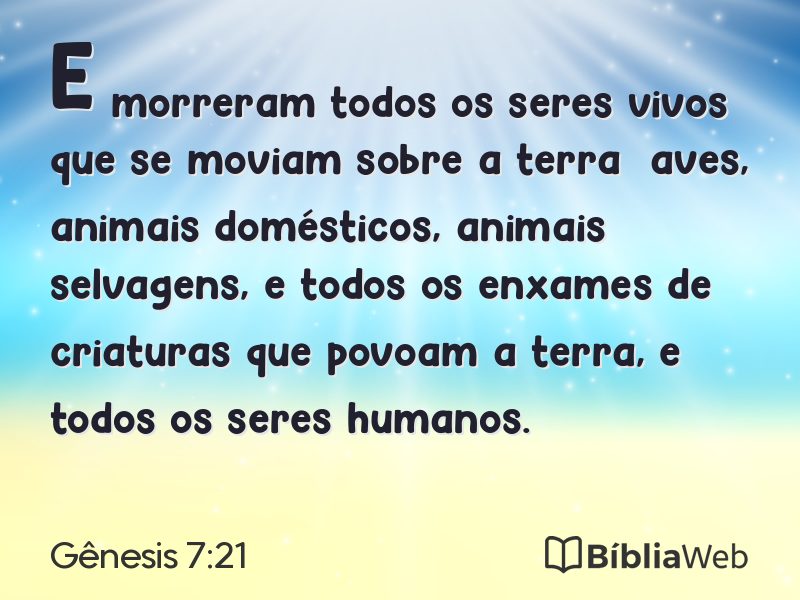 Gênesis 7:21 em imagem para compartilhar