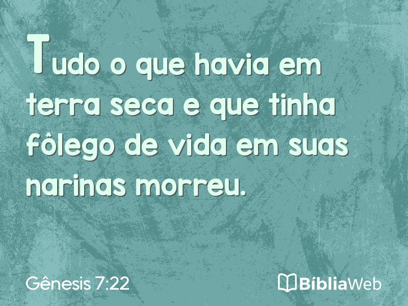 Gênesis 7:22 em imagem para compartilhar