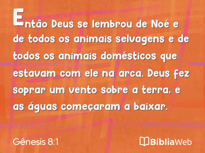 Gênesis 8:1 em imagem para compartilhar