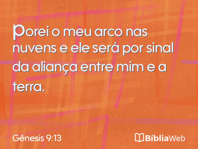 Gênesis 9:13 em imagem para compartilhar