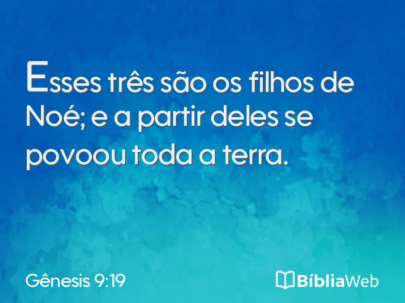 Gênesis 9:19 em imagem para compartilhar