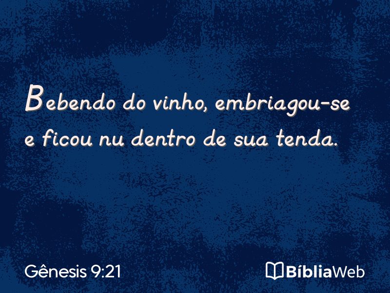 Gênesis 9:21 em imagem para compartilhar