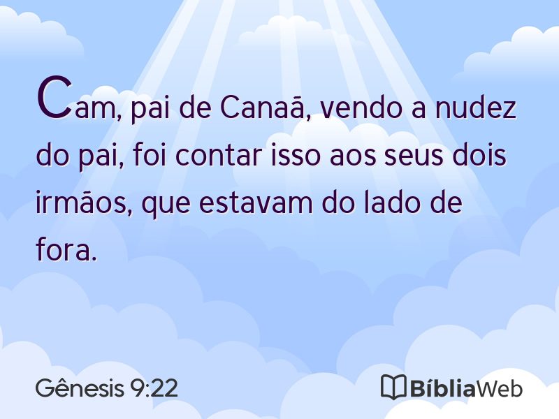 Gênesis 9:22 em imagem para compartilhar