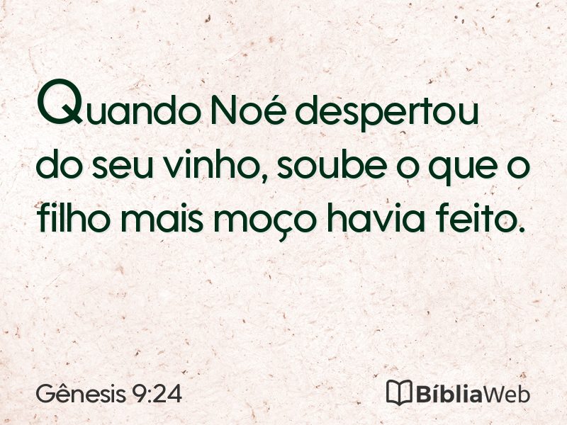 Gênesis 9:24 em imagem para compartilhar