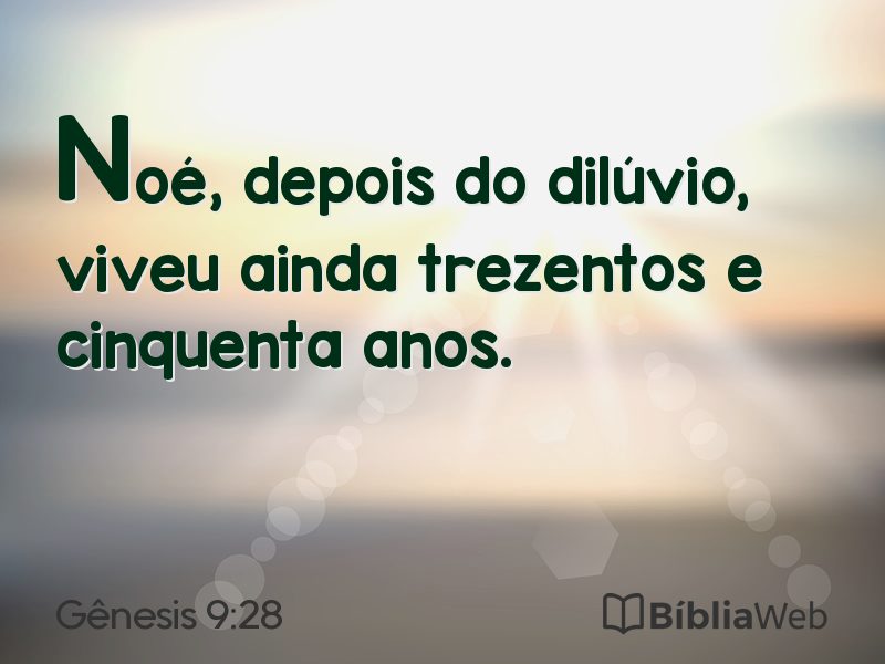 Gênesis 9:28 em imagem para compartilhar