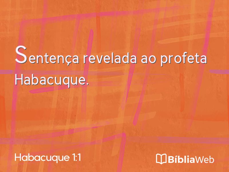 Habacuque 1:1 em imagem para compartilhar