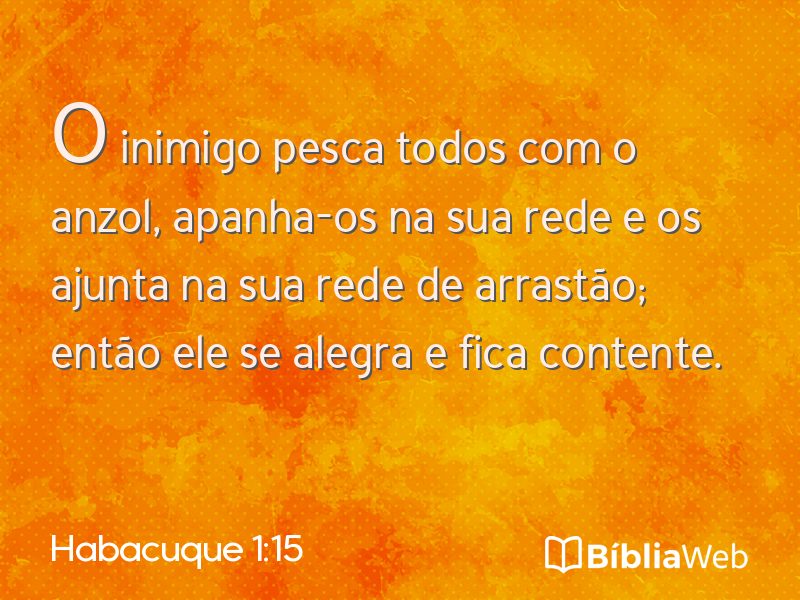 Habacuque 1:15 em imagem para compartilhar