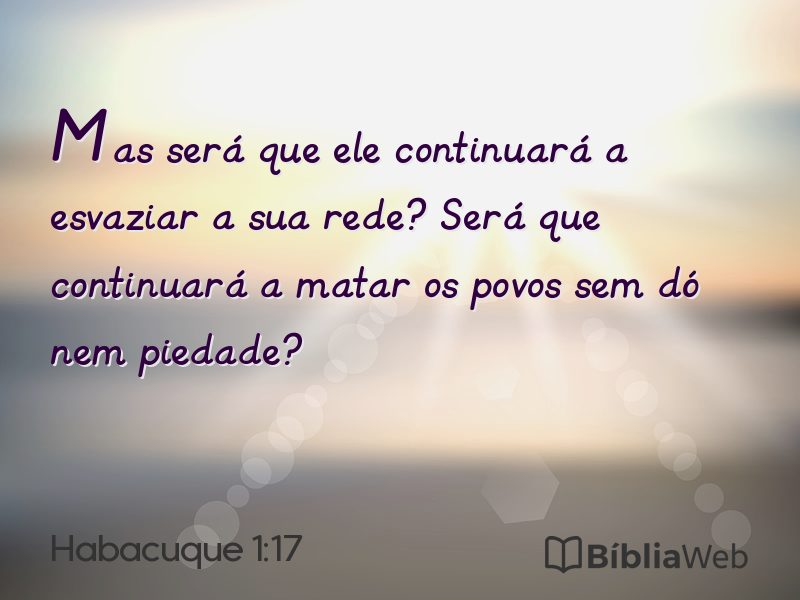 Habacuque 1:17 em imagem para compartilhar