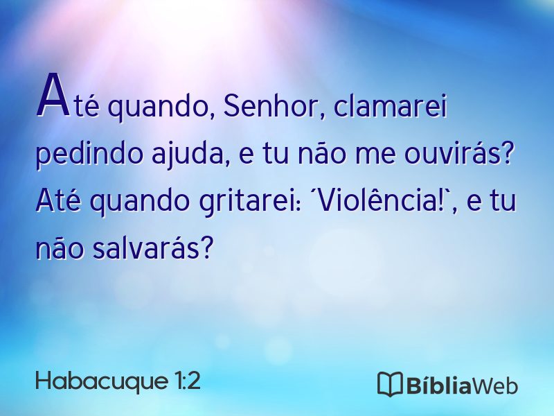 Habacuque 1:2 em imagem para compartilhar