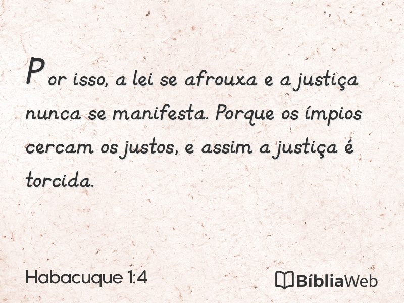 Habacuque 1:4 em imagem para compartilhar