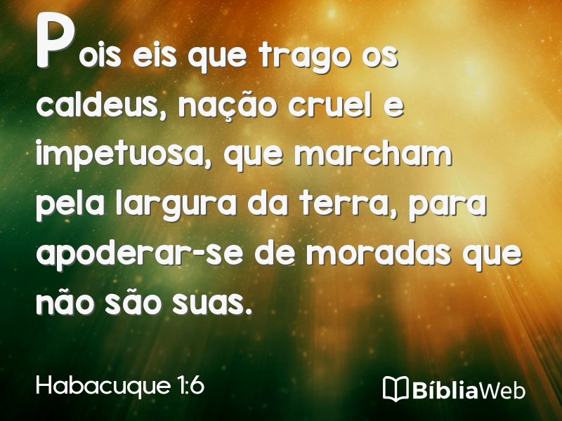 Habacuque 1:6 em imagem para compartilhar