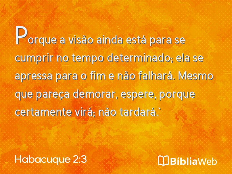 Habacuque 2:3 em imagem para compartilhar