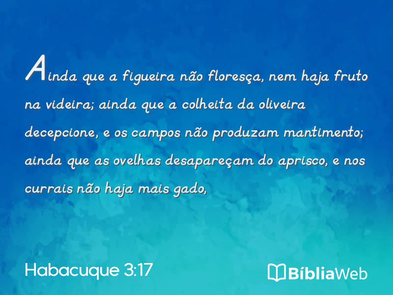 Habacuque 3:17 em imagem para compartilhar